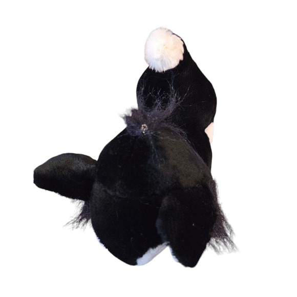 Disneyland Disney Pinnochio Cat Black White Plush Stuffed Animal 8" Vintage - Picture 4 of 7